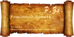 Pospischil Zsanett névjegykártya