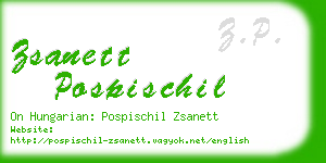 zsanett pospischil business card